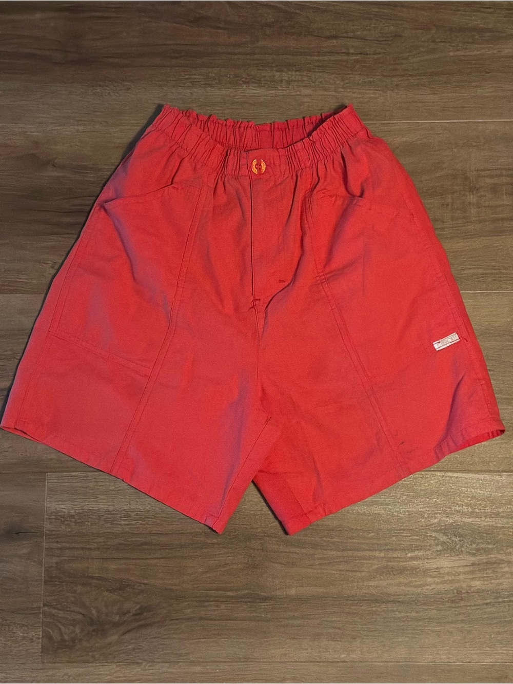 Cherokee Bright Red Women’s Athletic Elastic-Waist Shorts
